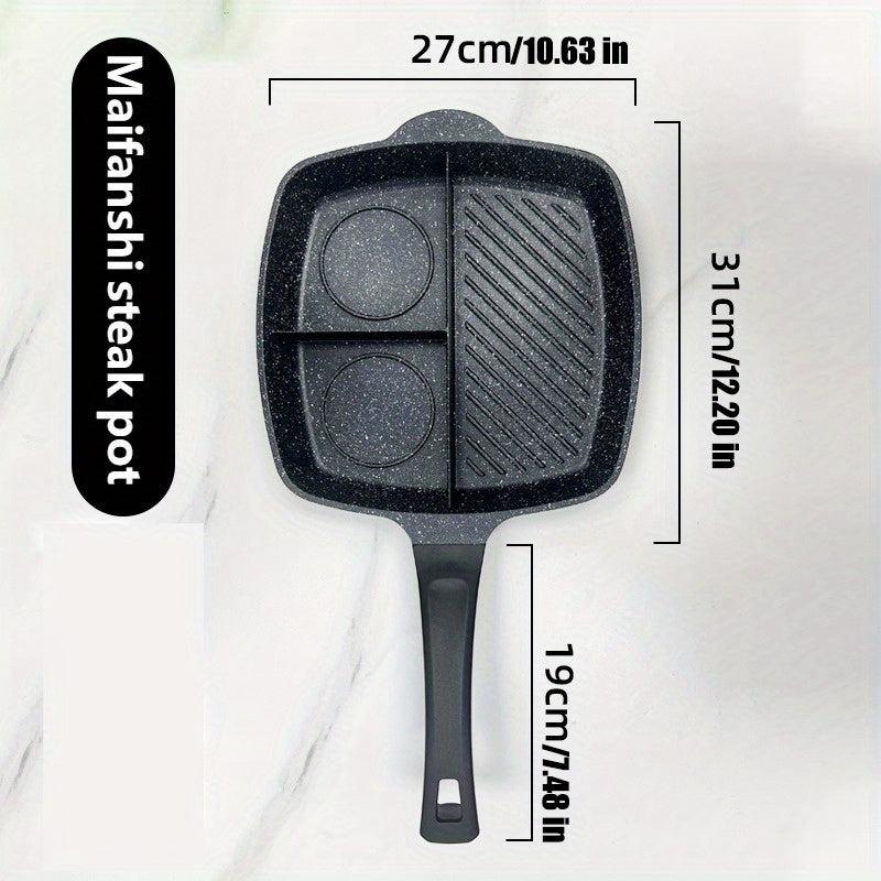 3-in-1 Skillet for Pancake Omelet Burger Making Cookware