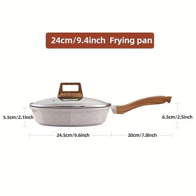 Nonstick Aluminum Frying Pan for Gas Stove Top & Induction Cooker
