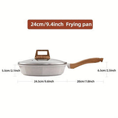 Nonstick Aluminum Frying Pan for Gas Stove Top & Induction Cooker
