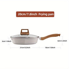 Nonstick Aluminum Frying Pan for Gas Stove Top & Induction Cooker