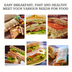 Nonstick Sandwich Maker and Grill Pan for Breakfast Roasting and Grilling