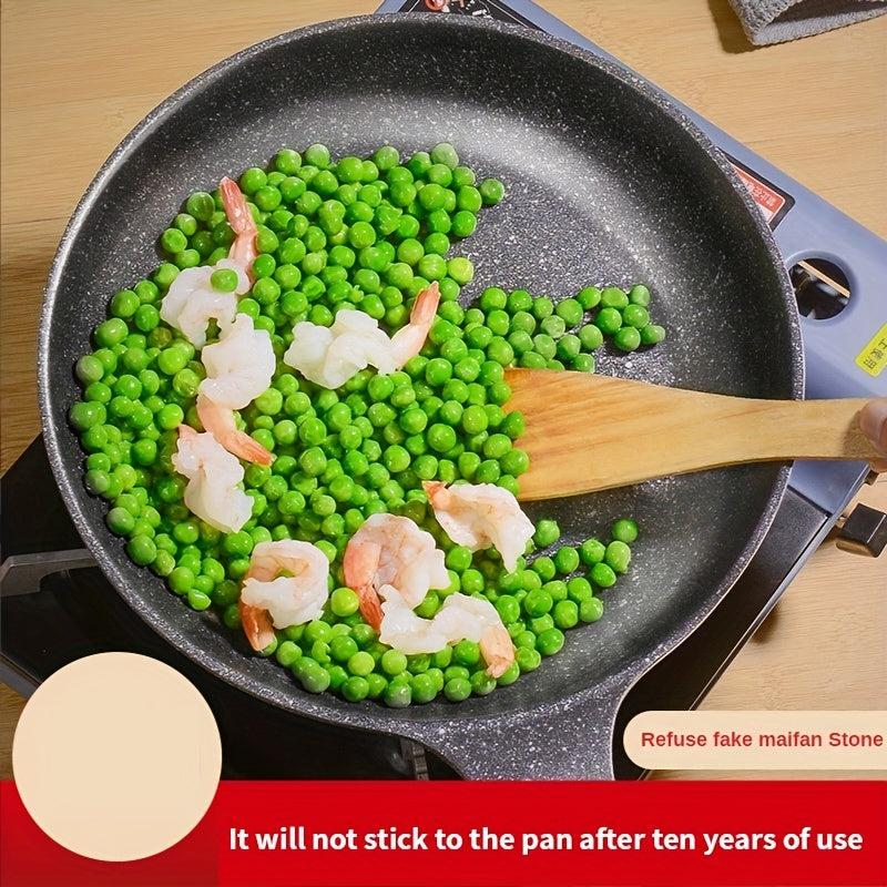 Nonstick Frying Pan With Lid 19-27 Stone Skillet Egg Fry Pan