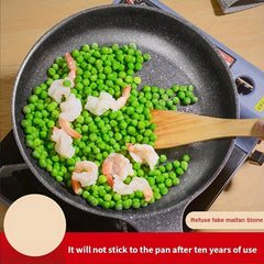 Nonstick Frying Pan With Lid 19-27 Stone Skillet Egg Fry Pan