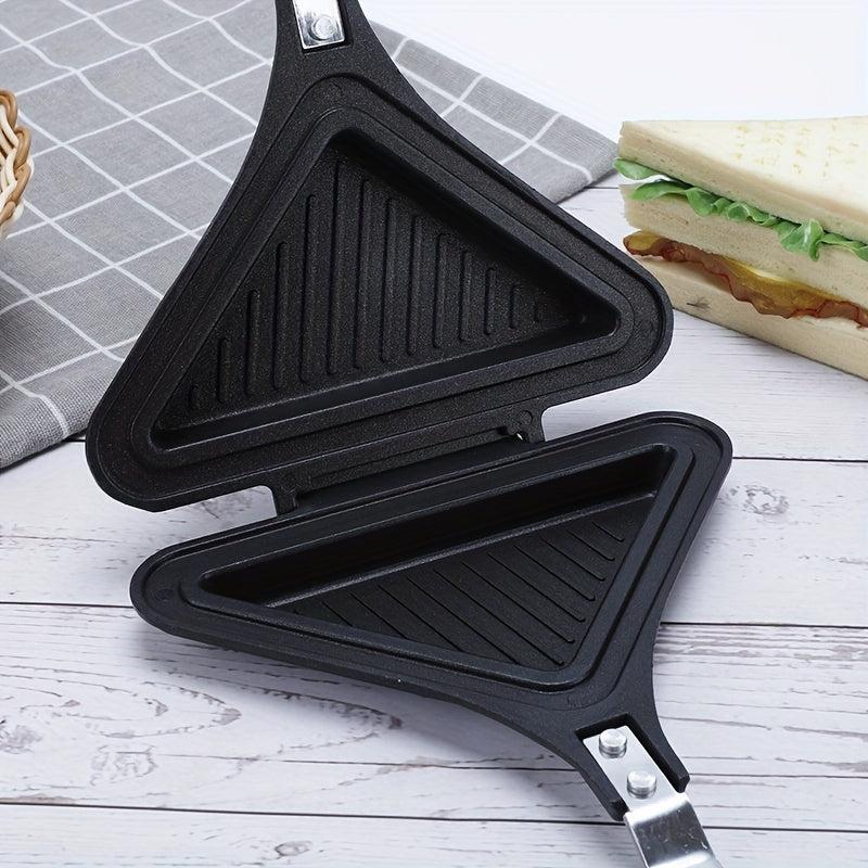 Triangle Hot Sandwich Maker - Non Stick Aluminum Double Sided Sandwich Pan