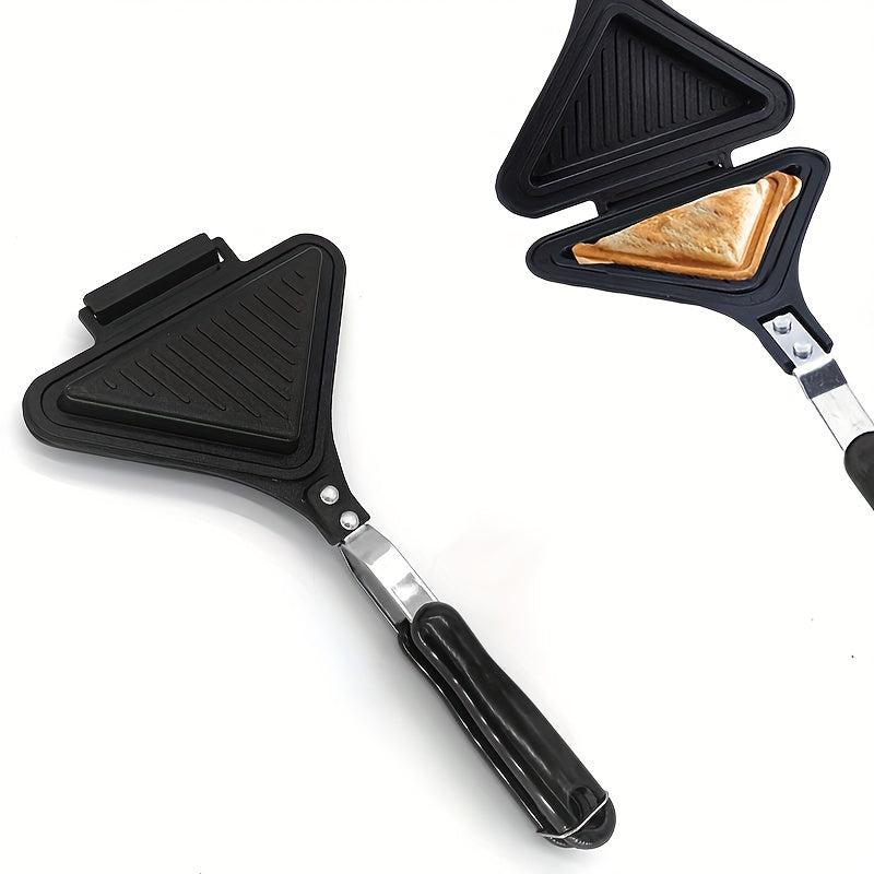 Triangle Hot Sandwich Maker - Non Stick Aluminum Double Sided Sandwich Pan