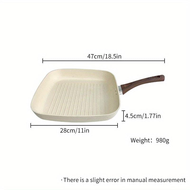 9.4'' Striped Titanium Nonstick Frying Pan - Gas & Induction Compatible