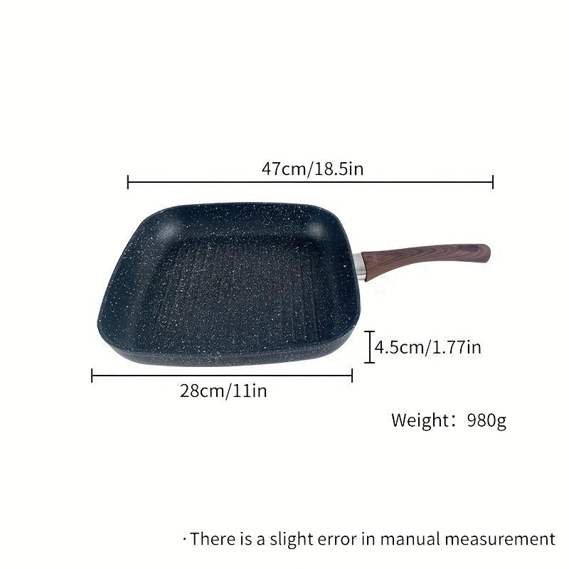 9.4'' Striped Titanium Nonstick Frying Pan - Gas & Induction Compatible