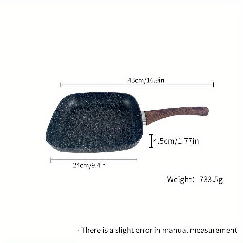 9.4'' Striped Titanium Nonstick Frying Pan - Gas & Induction Compatible
