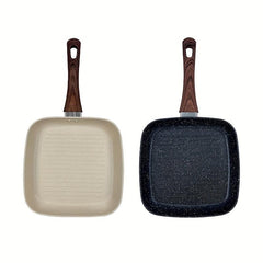 9.4'' Striped Titanium Nonstick Frying Pan - Gas & Induction Compatible