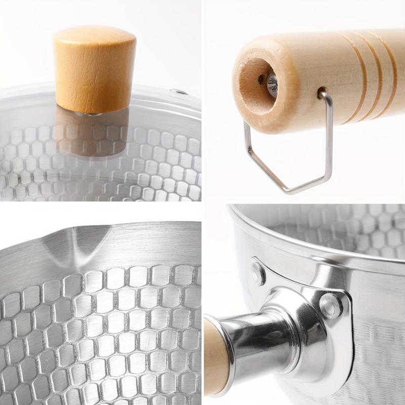 Stainless Steel Yukihira Pot with Wooden Handle