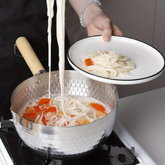 Stainless Steel Yukihira Pot with Wooden Handle