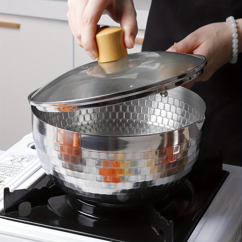 Stainless Steel Yukihira Pot with Wooden Handle