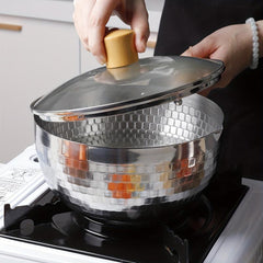 Stainless Steel Yukihira Pot with Wooden Handle