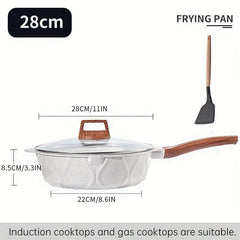 Nonstick Frying Pan 23 27 Granite Skillet Egg Fry Pan Induction Cooker Kitchen