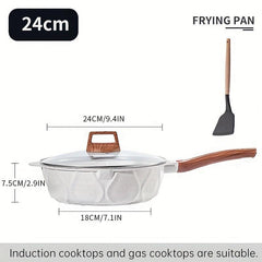 Nonstick Frying Pan 23 27 Granite Skillet Egg Fry Pan Induction Cooker Kitchen