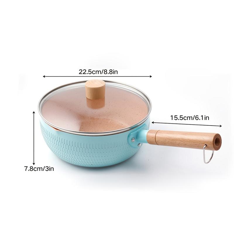 Aluminum Saucepan with Lid for Saucier Cooking