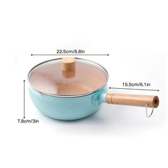 Aluminum Saucepan with Lid for Saucier Cooking