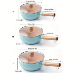Aluminum Saucepan with Lid for Saucier Cooking