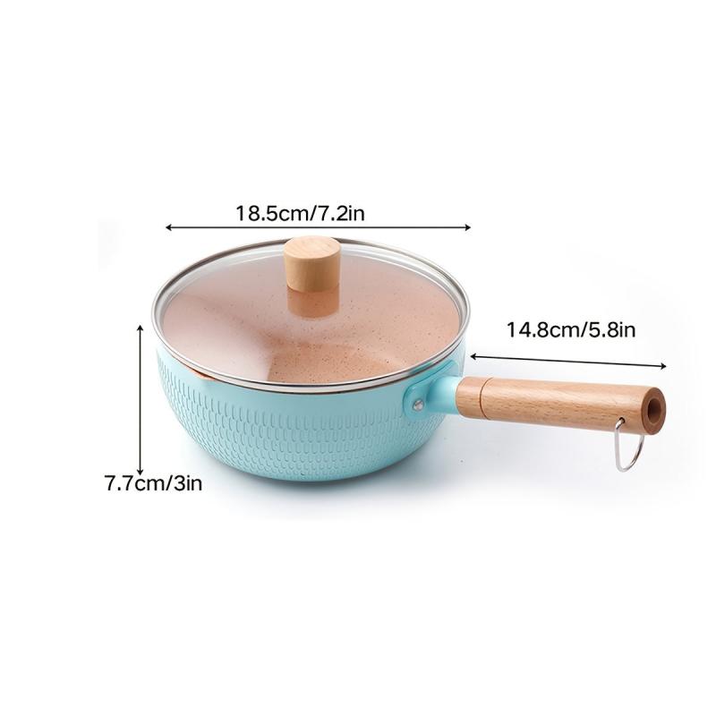 Aluminum Saucepan with Lid for Saucier Cooking