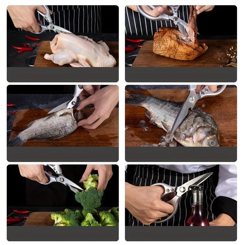 Kitchen Scissors Stainless Steel Multifunctional Food Shears Ultra Sharp Utility