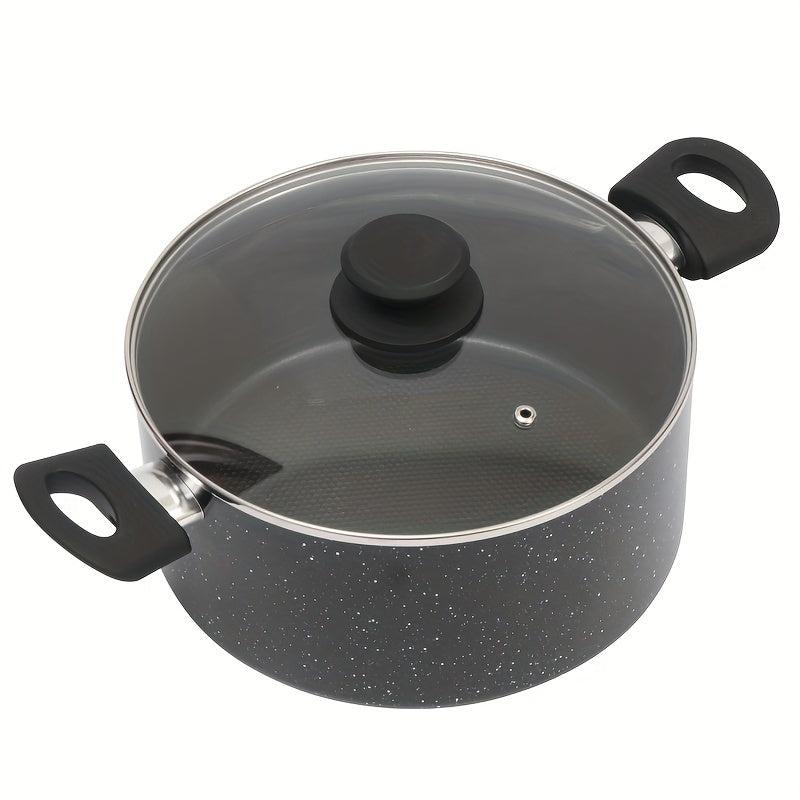 Aluminum Stockpot with Lid for Gas Stovetop and Induction Cooker