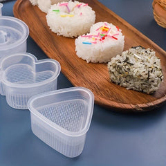 6 Onigiri Molds & 1 Rice Paddle - Japanese Sushi Makers