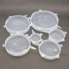 6-Pack Fresh Keeping Bowl Cover Reusable Lids