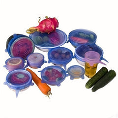 6-Pack Fresh Keeping Bowl Cover Reusable Lids
