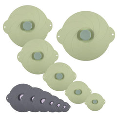 6pcs Silicone Fresh Keeping Lid Sealing Bowl Cup Food Lunch Box