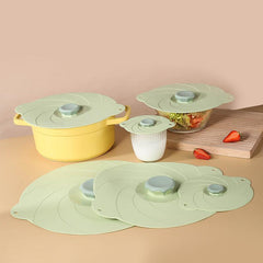 6pcs Silicone Fresh Keeping Lid Sealing Bowl Cup Food Lunch Box