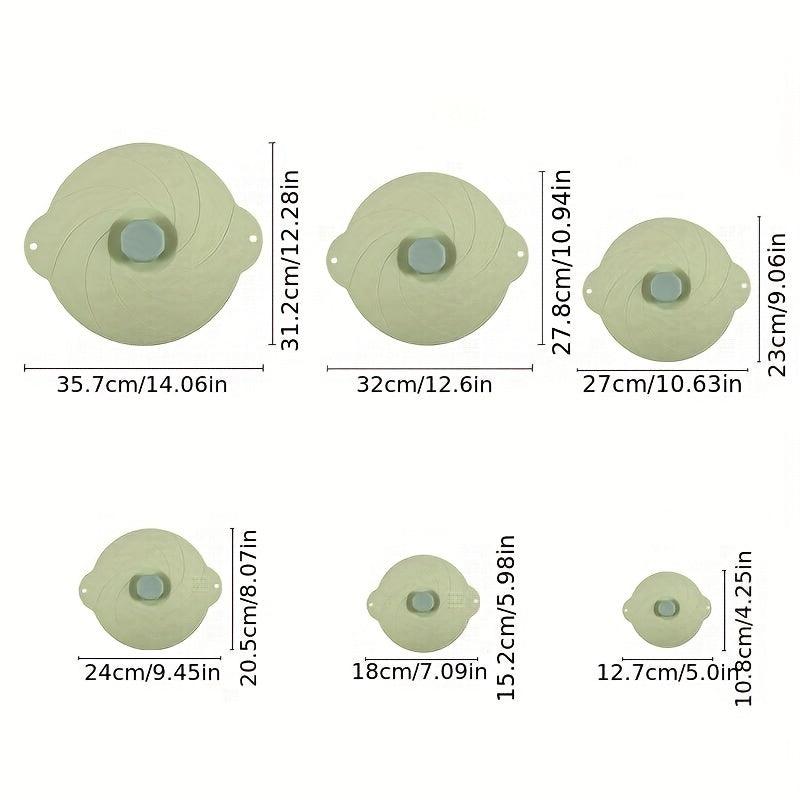 6pcs Silicone Fresh Keeping Lid Sealing Bowl Cup Food Lunch Box