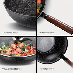 Non Stick Maifan Stone Skillet for Gas & Induction Cooker