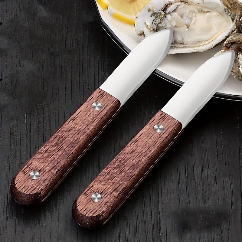 2pcs Oyster Opener Stainless Steel Professional Shell Picking Commercial Tool