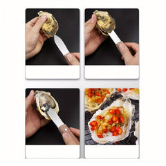 2pcs Oyster Opener Stainless Steel Professional Shell Picking Commercial Tool