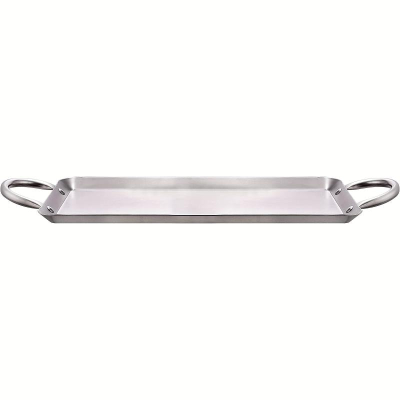 Stainless Steel Crepe Pan Comal Griddle for Tortillas Quesadillas Fajitas