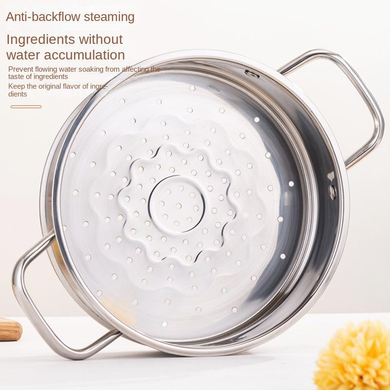 Large Capacity Stainless Steel Soup Steamer Pot