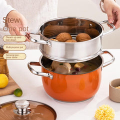 Large Capacity Stainless Steel Soup Steamer Pot