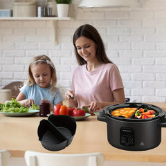 2pcs Slow Cooker Dividers Silicone Liners Reusable Kitchen Gadgets