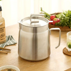 Stainless Steel Strainer Pot with Fine Mesh Strainer and Lid