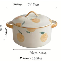 1.8L Stainless Steel Saucepan with Cover Multipurpose Cooking Pot