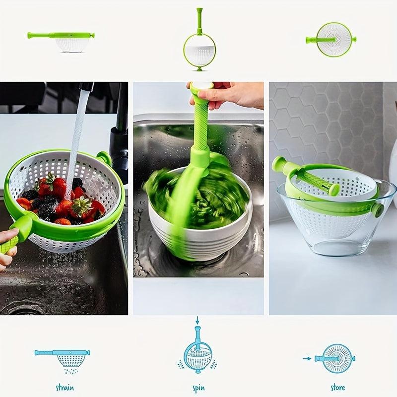 Efficient Salad Spinner & Vegetable Washer Kitchen Gadget