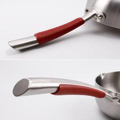 1pc Stainless Steel Saucepan with Glass Cover