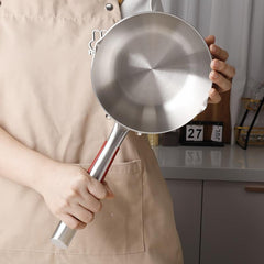1pc Stainless Steel Saucepan with Glass Cover