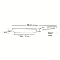 Nonstick Frying Pan 9.45'' Aluminum Non Stick Skillet for Gas Stove Top
