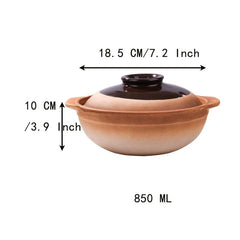 18 Ceramic Casserole Soup Pot Household Cookware Kitchen Supplies