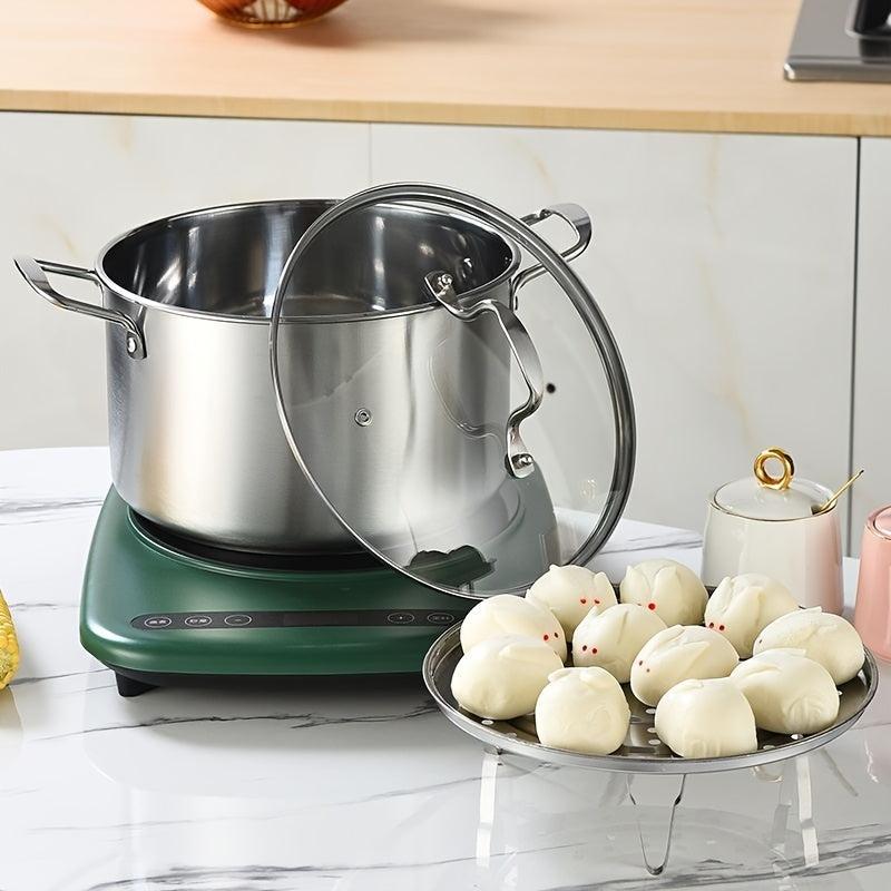 1pc Stainless Steel Soup Steamer Large Capacity for Electromagnetic Stove