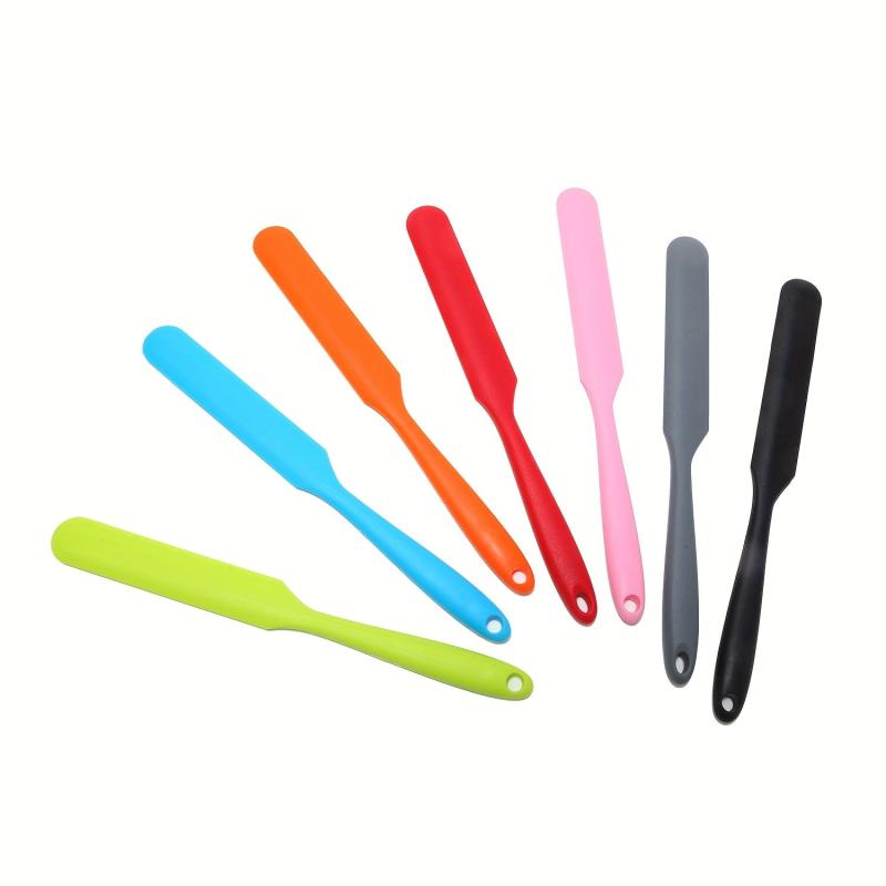 1pc Silicone Jar Spatula 9.45'' Heat Resistant Non Stick Mixing Batter Scraper