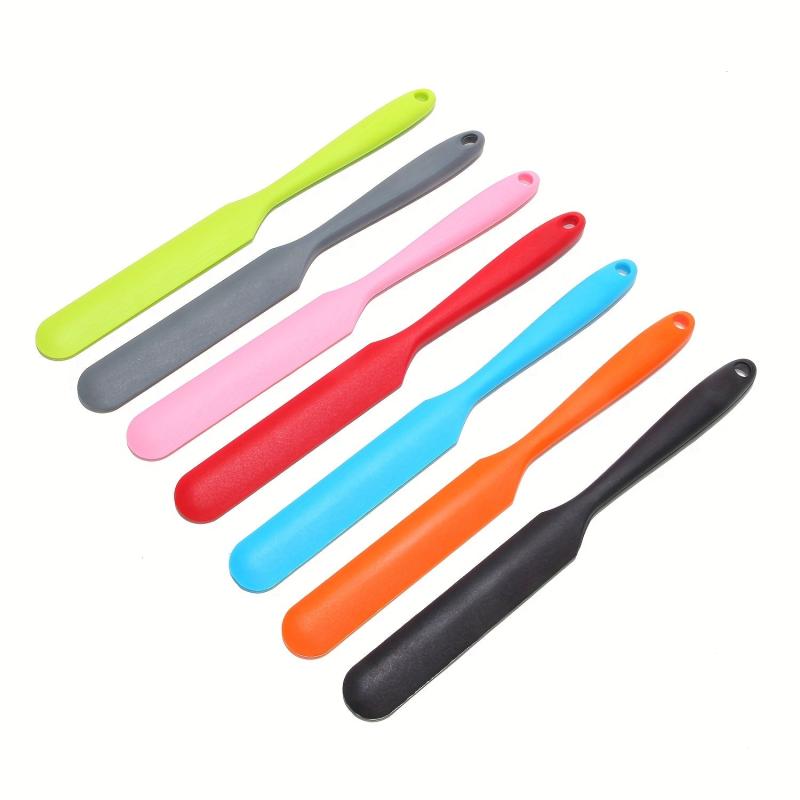 1pc Silicone Jar Spatula 9.45'' Heat Resistant Non Stick Mixing Batter Scraper
