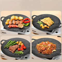 Non Stick Rice Stone Baking Pan For Outdoor Cooking BBQ Camping Picnics