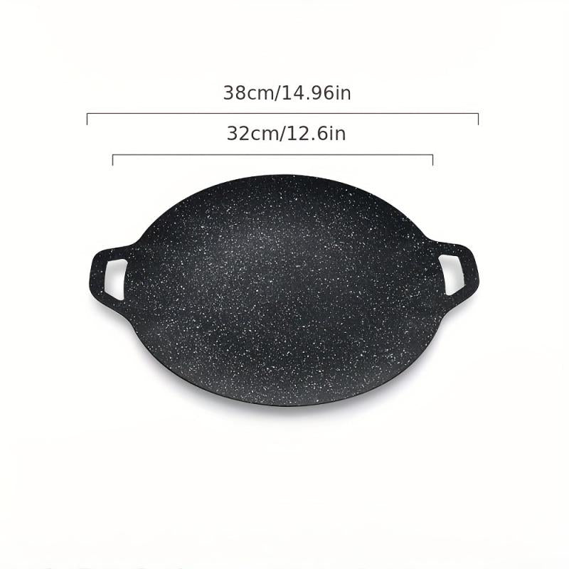 Non Stick Rice Stone Baking Pan For Outdoor Cooking BBQ Camping Picnics